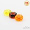 90pc Autumn Acrylic Mini Pumpkin Ornaments - 1lb Assorted 3-Color Fall Table Scatter - Thanksgiving & Halloween Harvest Party Decor & Vase Filler